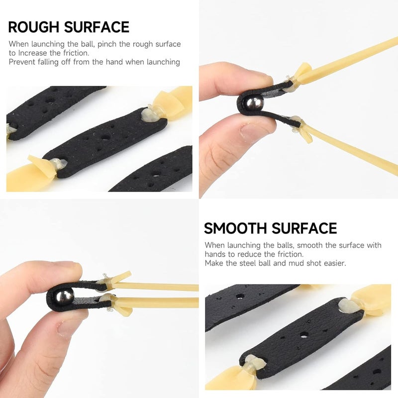 JTXCDFHMJ 10 Packs Thickened 2.0mm Flat Rubber Slingshots Can Be Replaced With Elastic Bands, Suitable For Hunting Slingshots Catapults Together With Elastic Elasticity Bands For Outdoor Jungle Hunting - Image 2